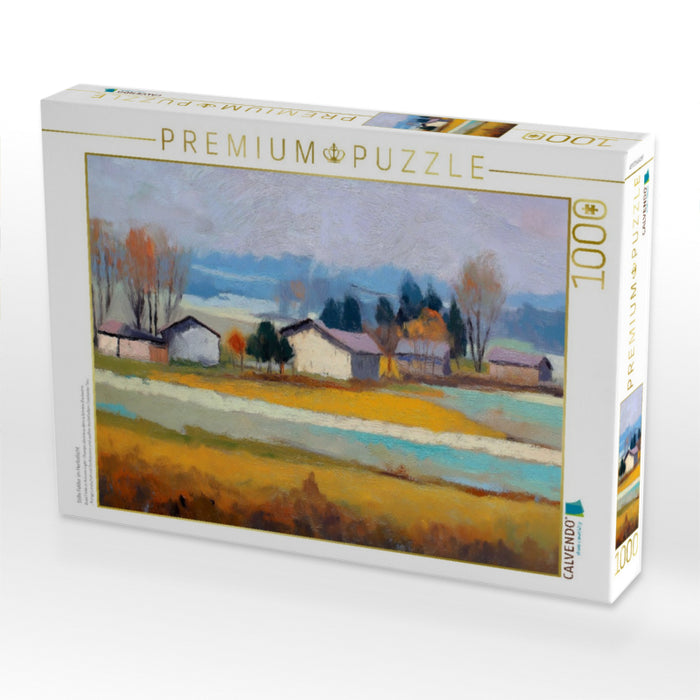 Stille Felder im Herbstlicht - CALVENDO Foto-Puzzle'