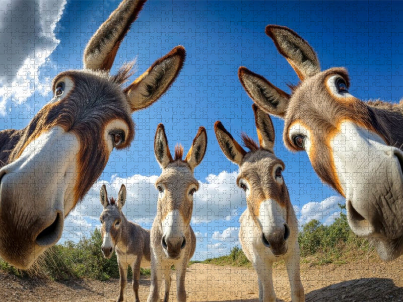 Aufstellen zum Gruppenfoto - CALVENDO Foto-Puzzle'