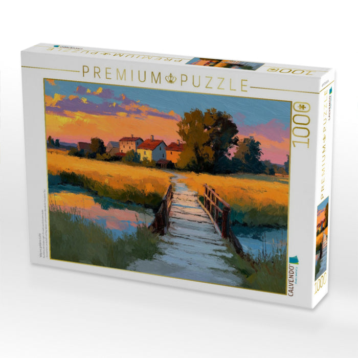 Weg ins goldene Licht - CALVENDO Foto-Puzzle'