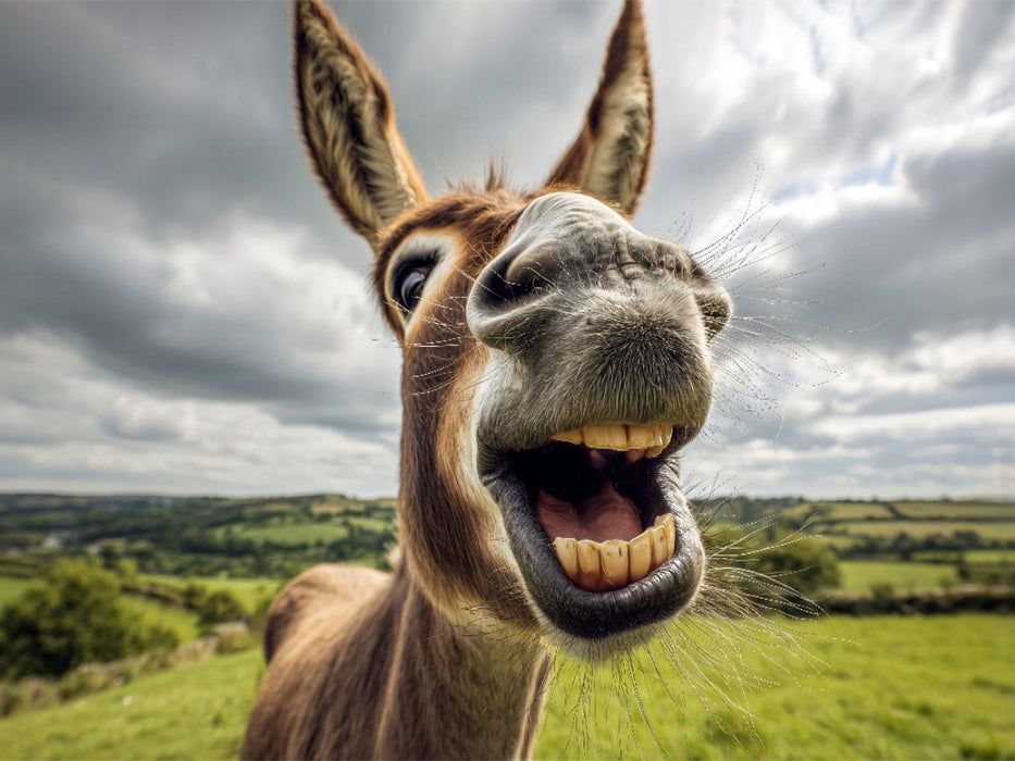 Was mache ich - lachen oder wiehern? - CALVENDO Foto-Puzzle'
