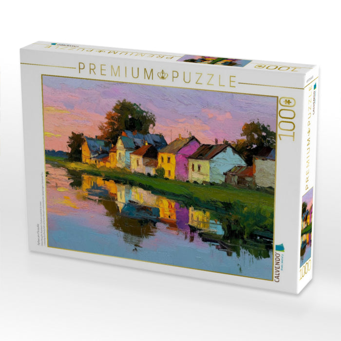 Farben am Flussufer - CALVENDO Foto-Puzzle'