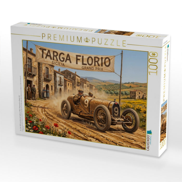 Im Jahr 1923 startete der Italiener Alfieri Maserati im Diatto 3.0 - CALVENDO Foto-Puzzle'
