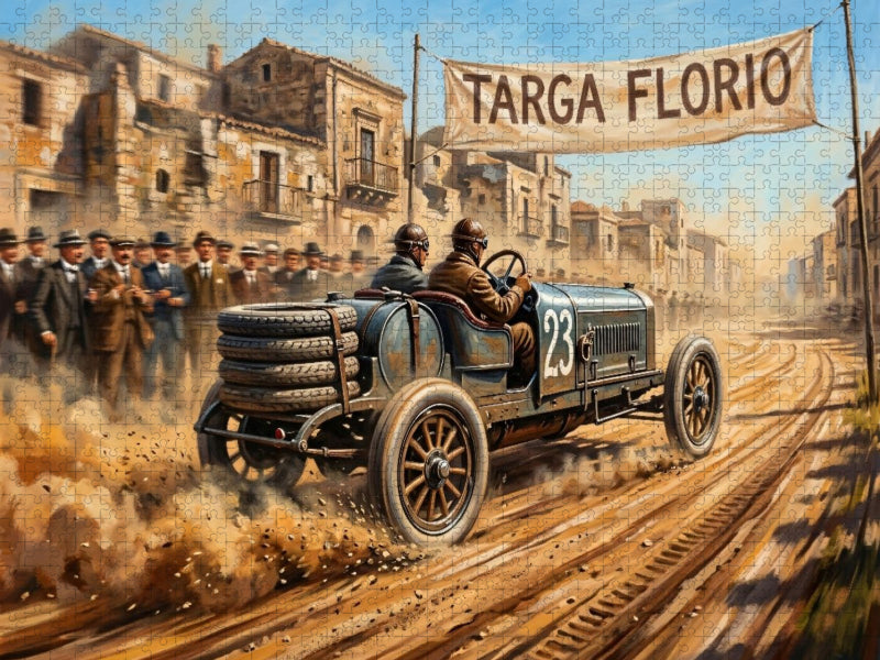 Targa Florio 1913 Startnummer 2023 - CALVENDO Foto-Puzzle'