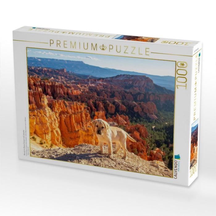 Besuch im Bryce Canyon mit Labrador - CALVENDO Foto-Puzzle'