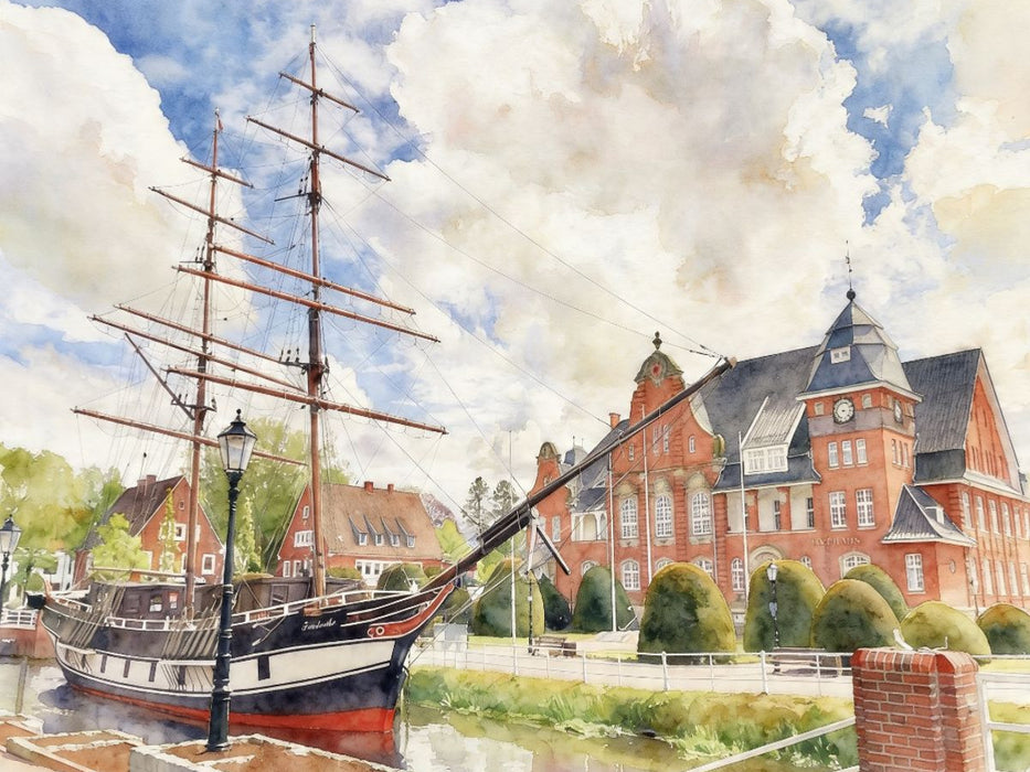 Brigg Friederike in Papenbrug - CALVENDO Foto-Puzzle'