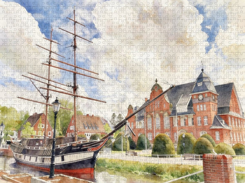 Brigg Friederike in Papenbrug - CALVENDO Foto-Puzzle'