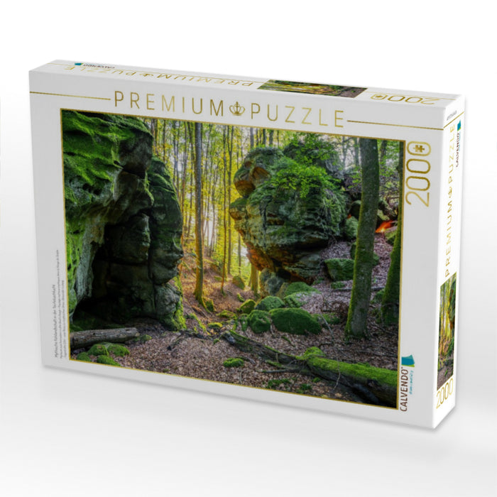Mythische Felslandschaft in der Teufelsschlucht - CALVENDO Foto-Puzzle'