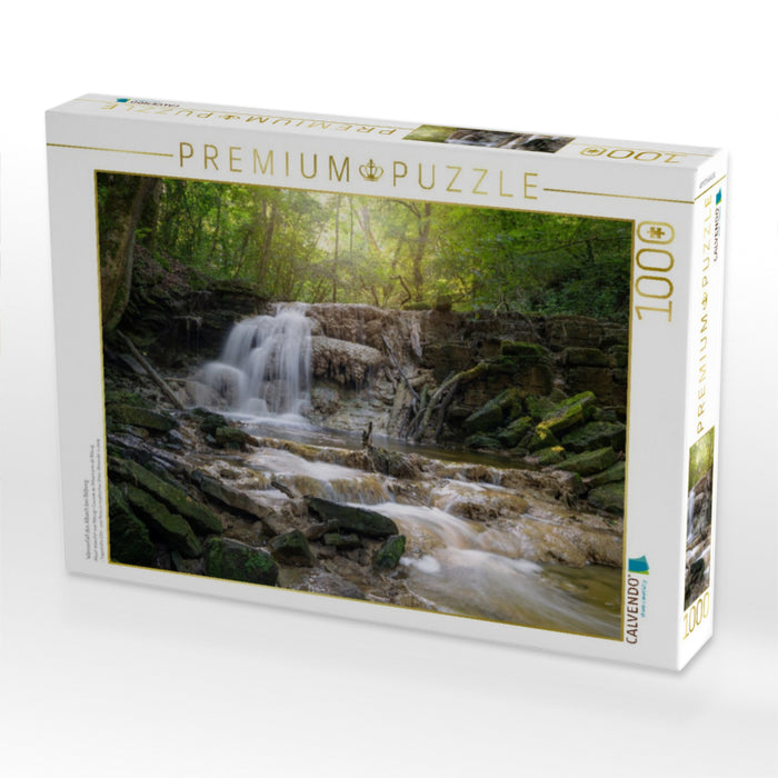 Wasserfall des Albach bei Bitburg - CALVENDO Foto-Puzzle'