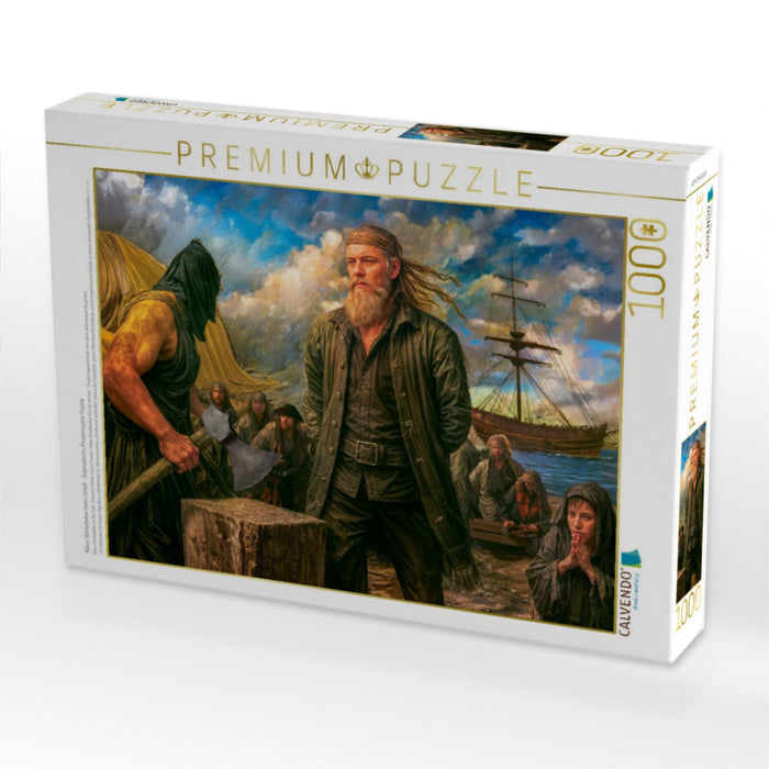 Klaus Störtebeker beim Urteil - Dramatische Piratenszene Puzzle - CALVENDO Foto-Puzzle'