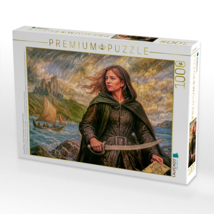 Grace O’Malley - Irische Piratenkönigin in dramatischer Szene - CALVENDO Foto-Puzzle'