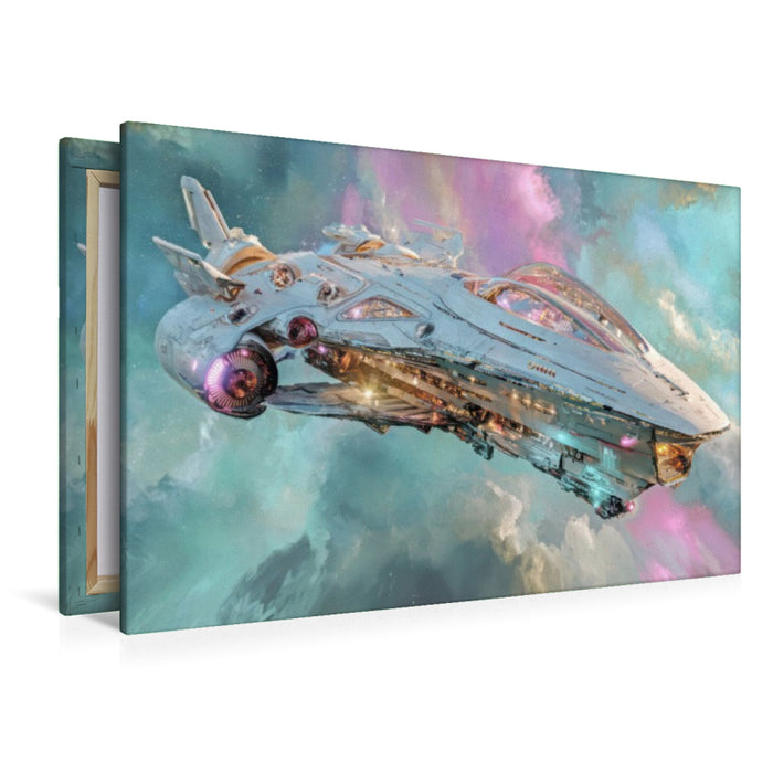 Premium Textil-Leinwand Science-Fiction - Kosmische Abenteuer