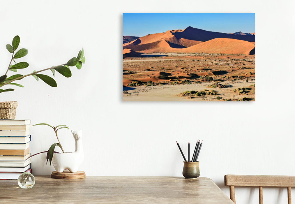 Premium Textil-Leinwand Dünen der Namib