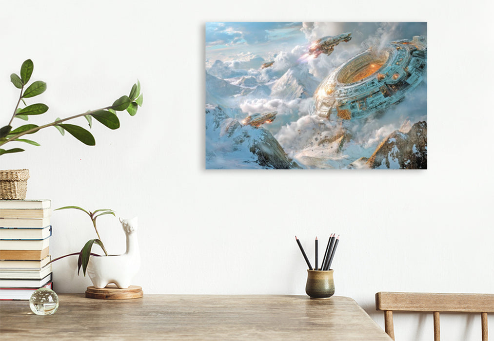 Premium Textil-Leinwand Science-Fiction - Kosmische Abenteuer