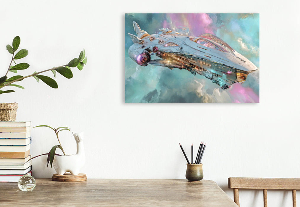 Premium Textil-Leinwand Science-Fiction - Kosmische Abenteuer