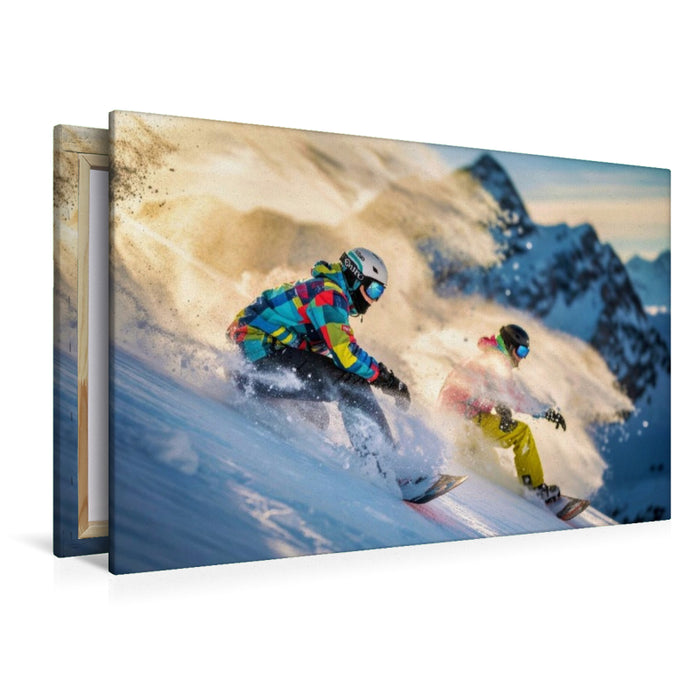 Premium Textil-Leinwand Mehr Flow. Mehr Speed. Mehr du.