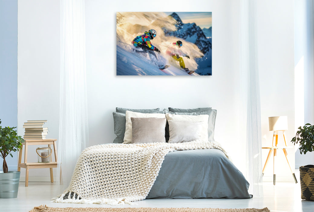 Premium Textil-Leinwand Mehr Flow. Mehr Speed. Mehr du.