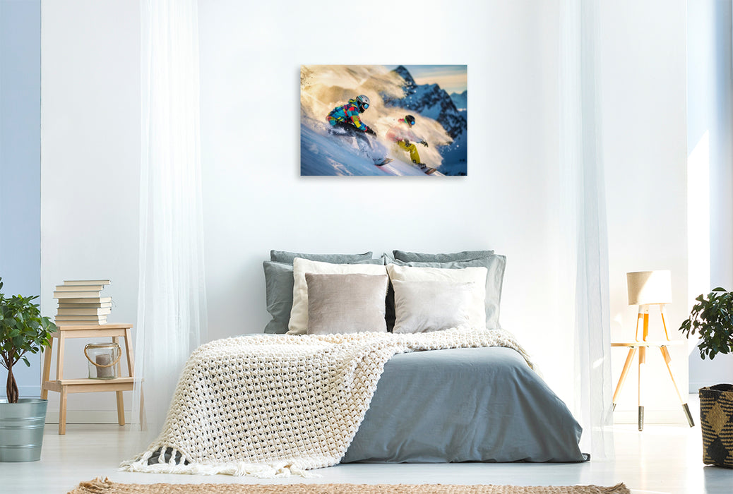 Premium Textil-Leinwand Mehr Flow. Mehr Speed. Mehr du.