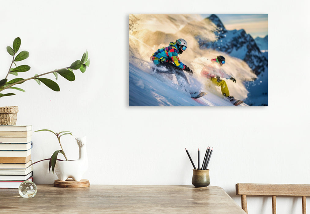 Premium Textil-Leinwand Mehr Flow. Mehr Speed. Mehr du.
