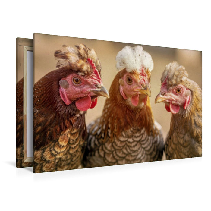 Premium Textil-Leinwand Robuste Rasse, natürliche Haltung, echte Qualität.