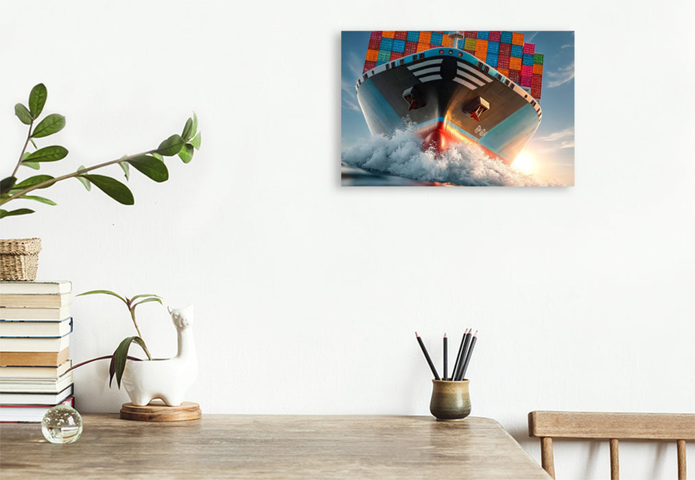 Premium Textil-Leinwand Ein Blick aus der Froschperspektive