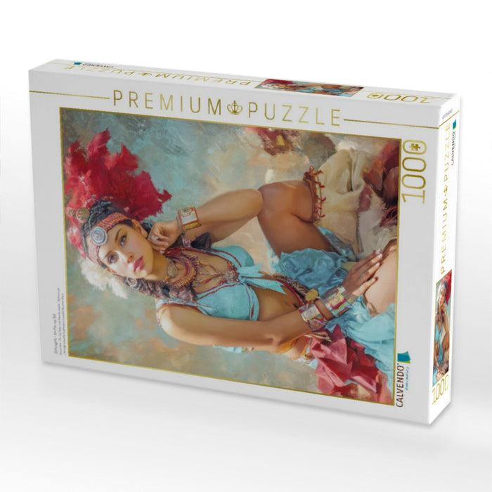 Zirkusgirls - Im Pin-up Stil - CALVENDO Foto-Puzzle'