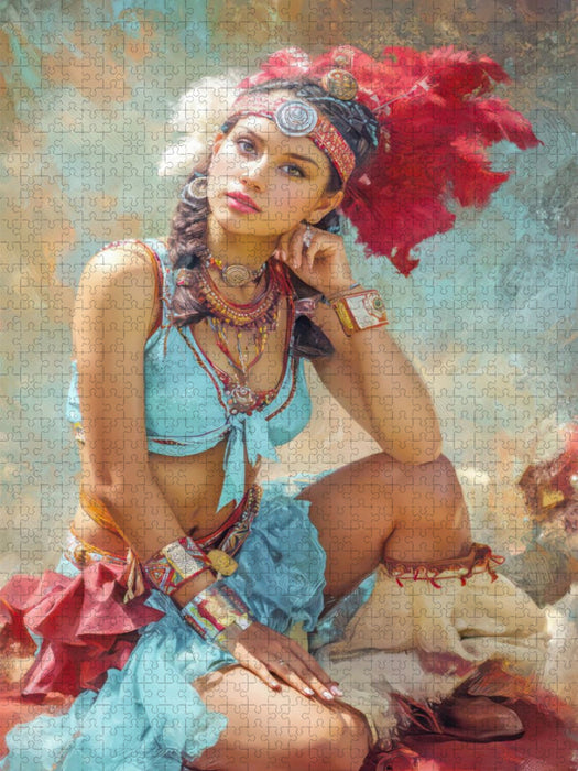 Zirkusgirls - Im Pin-up Stil - CALVENDO Foto-Puzzle'