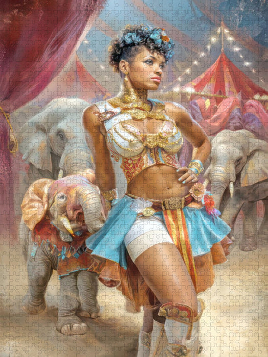 Zirkusgirls - Im Pin-up Stil - CALVENDO Foto-Puzzle'