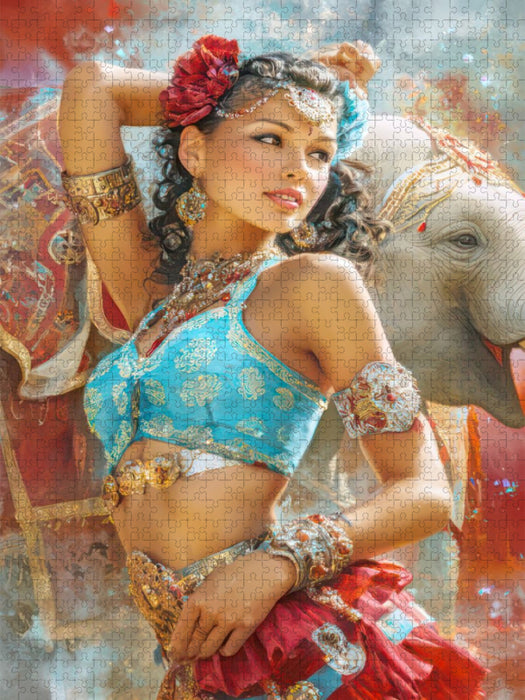 Zirkusgirls - Im Pin-up Stil - CALVENDO Foto-Puzzle'