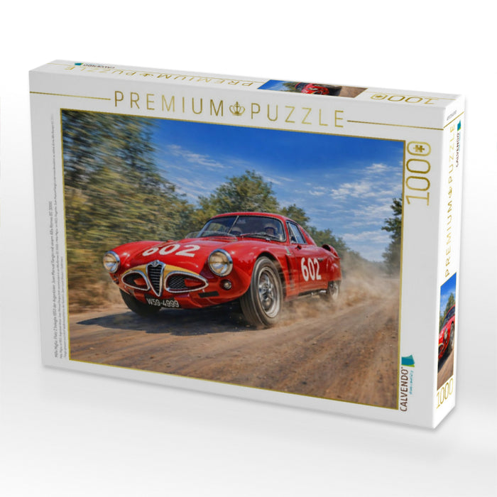 Mille Miglia: Platz 2 belegte 1953 der Argentinier Juan Manuel Fangio mit einem Alfa Romeo 6C 3000. - CALVENDO Foto-Puzzle'