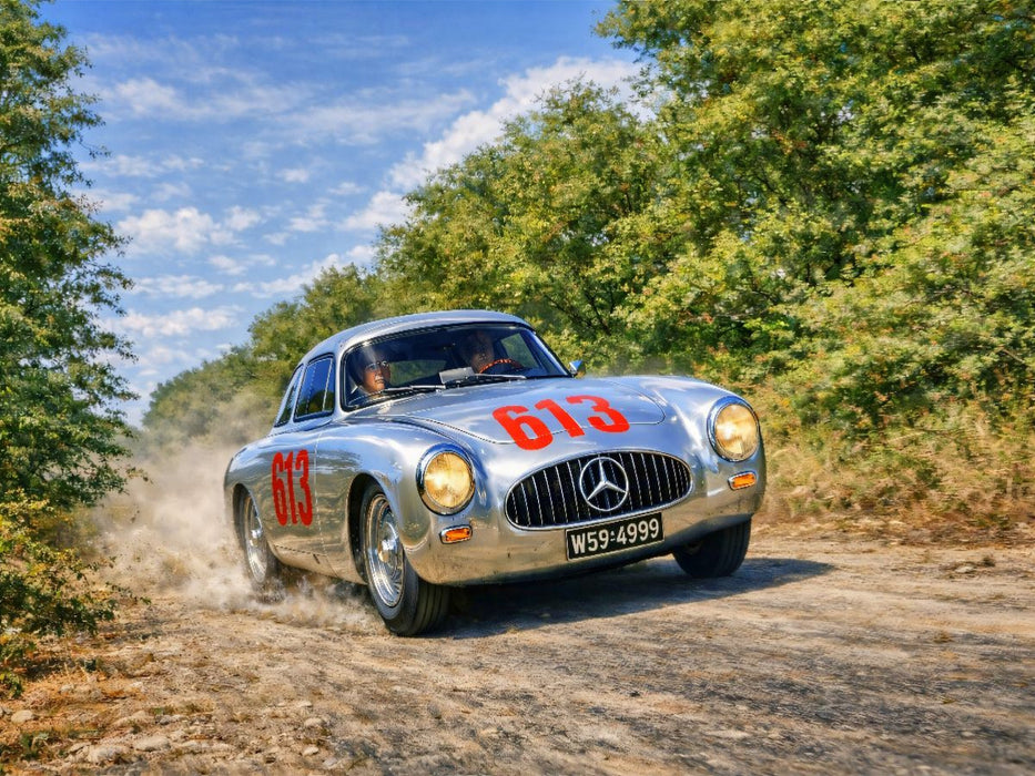 Mille Miglia 1952 - Rudolf Caracciola belegte 1952 im Mercedes-Benz 300SL Platz 4. - CALVENDO Foto-Puzzle'