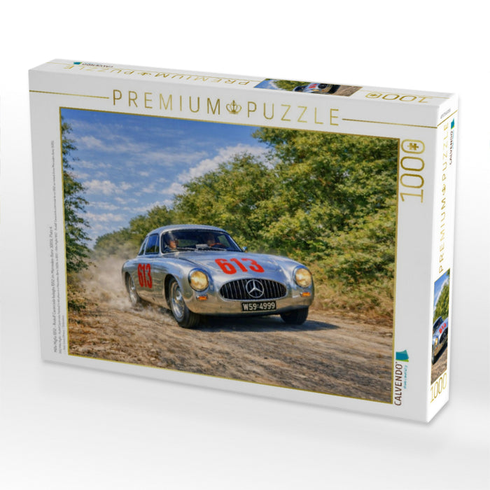 Mille Miglia 1952 - Rudolf Caracciola belegte 1952 im Mercedes-Benz 300SL Platz 4. - CALVENDO Foto-Puzzle'