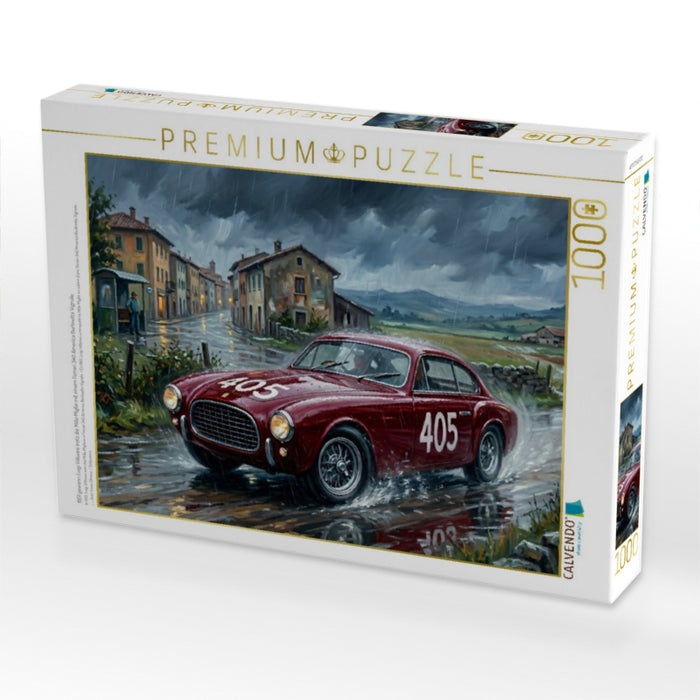 1951 gewann Luigi Villoresi trotz die Mille Miglia mit einem Ferrari 340 America Berlinetta Vignale. - CALVENDO Foto-Puzzle'