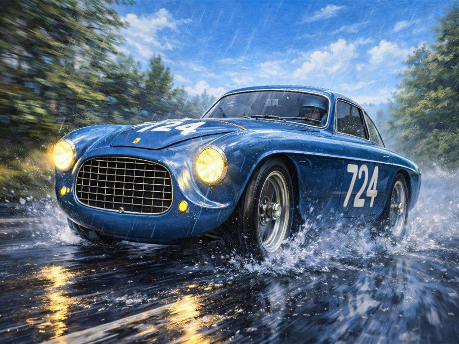 Gianni Marzotto gewann die Mille Miglia 1950 mit einem Ferrari 195 Sport Touring Berlinetta. - CALVENDO Foto-Puzzle'