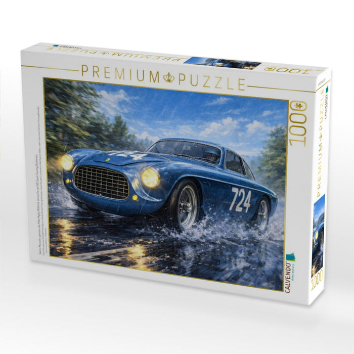 Gianni Marzotto gewann die Mille Miglia 1950 mit einem Ferrari 195 Sport Touring Berlinetta. - CALVENDO Foto-Puzzle'