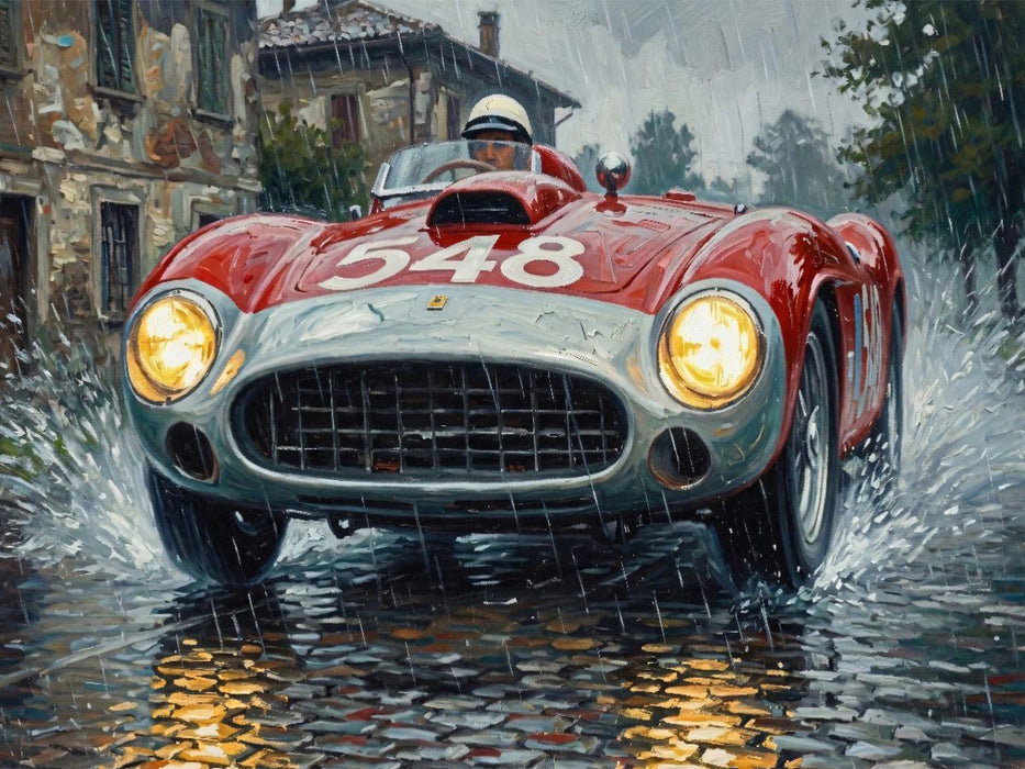 Mille Miglia 1956 - Gesamtsieger wurde Eugenio Castellotti für die Scuderia Ferrari - CALVENDO Foto-Puzzle'