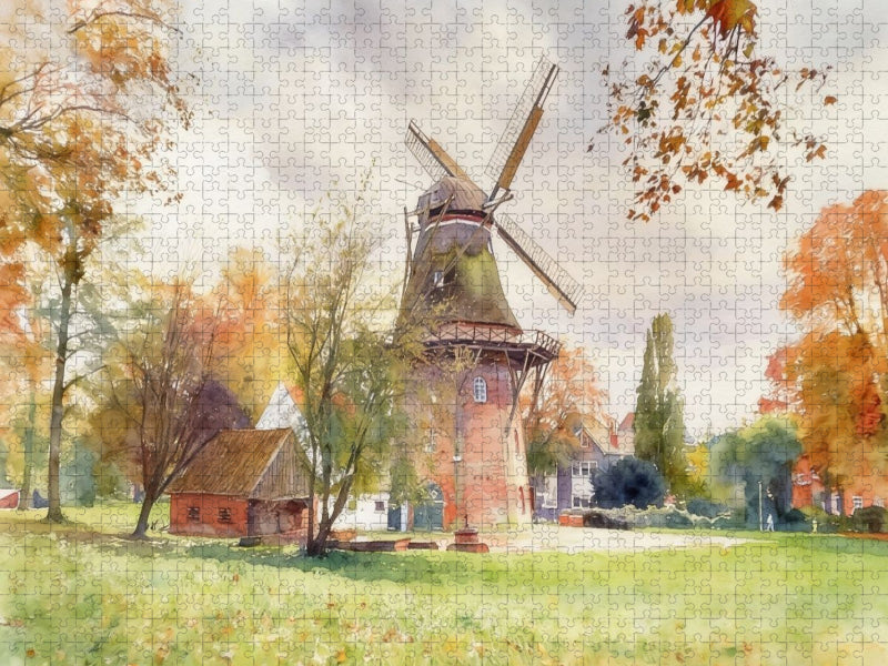 Johanna Mühle in Emden - CALVENDO Foto-Puzzle'