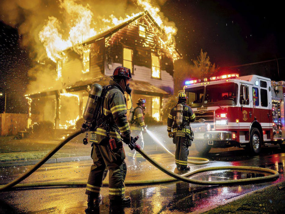 Die Flammen steigen. Wir steigen höher. - CALVENDO Foto-Puzzle'