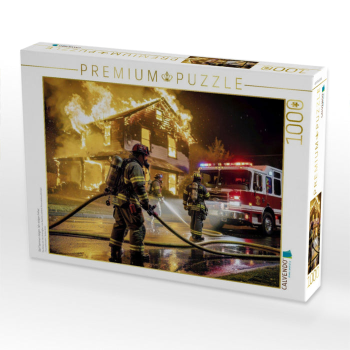 Die Flammen steigen. Wir steigen höher. - CALVENDO Foto-Puzzle'