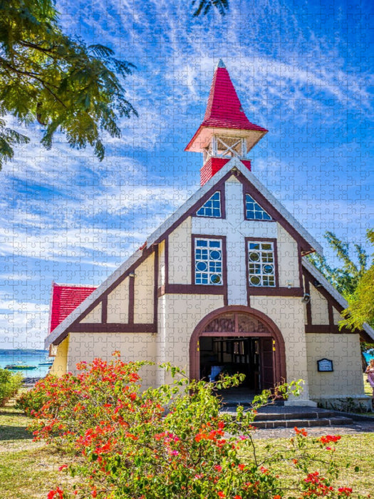 Mauritius - Notre-Dame Auxiliatrice in Cap Malheureux - CALVENDO Foto-Puzzle'