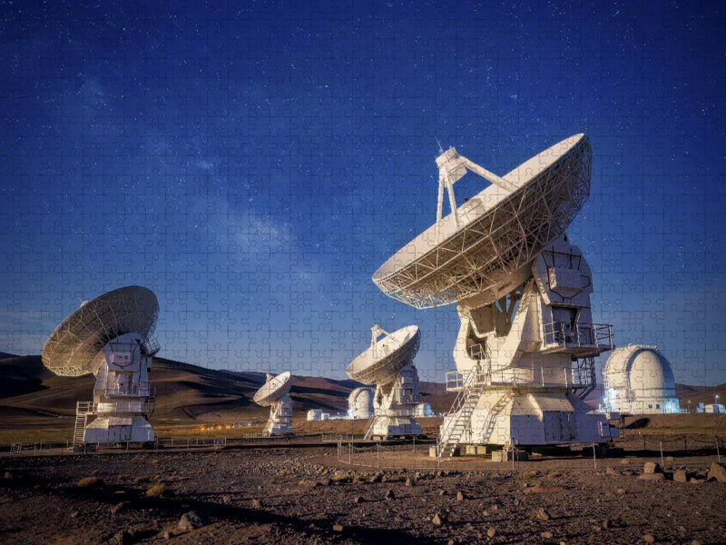 Wo die größten Teleskope das Unsichtbare sichtbar machen. - CALVENDO Foto-Puzzle'