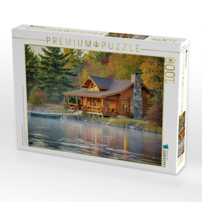 Kamin an, Welt aus – Hüttenzeit. - CALVENDO Foto-Puzzle'