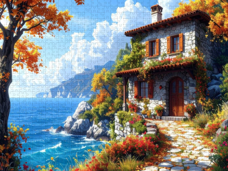 Der Herbst naht im Garten - CALVENDO Foto-Puzzle'