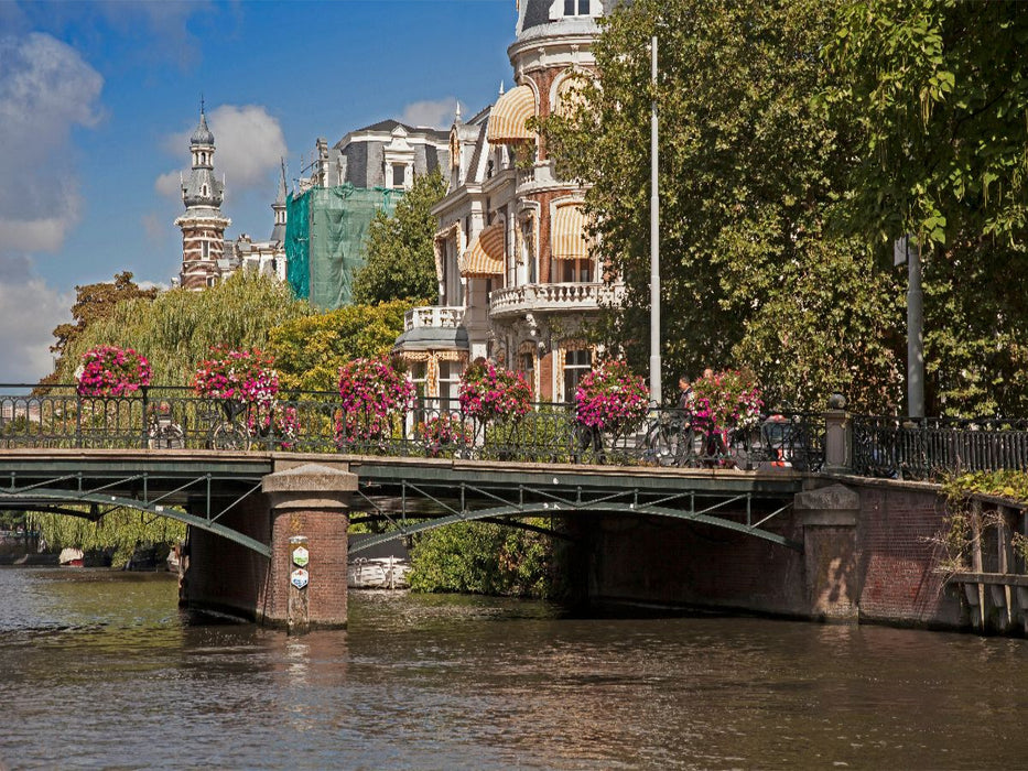 Rundstraat-Brücke an der Prinsengracht,Amsterdam - CALVENDO Foto-Puzzle'
