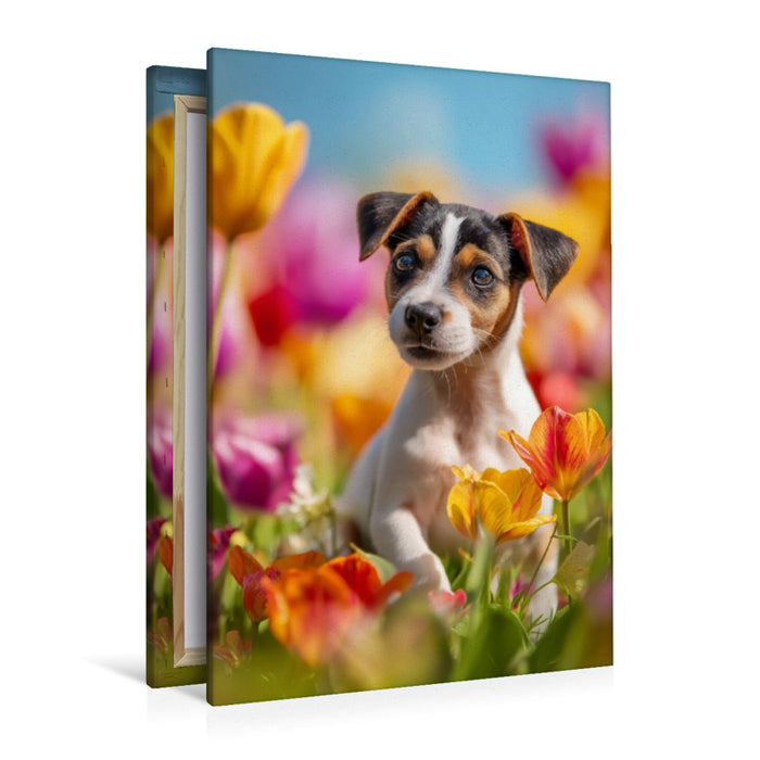 Premium Textil-Leinwand Tulpen sind toll… zum Reinbeißen!