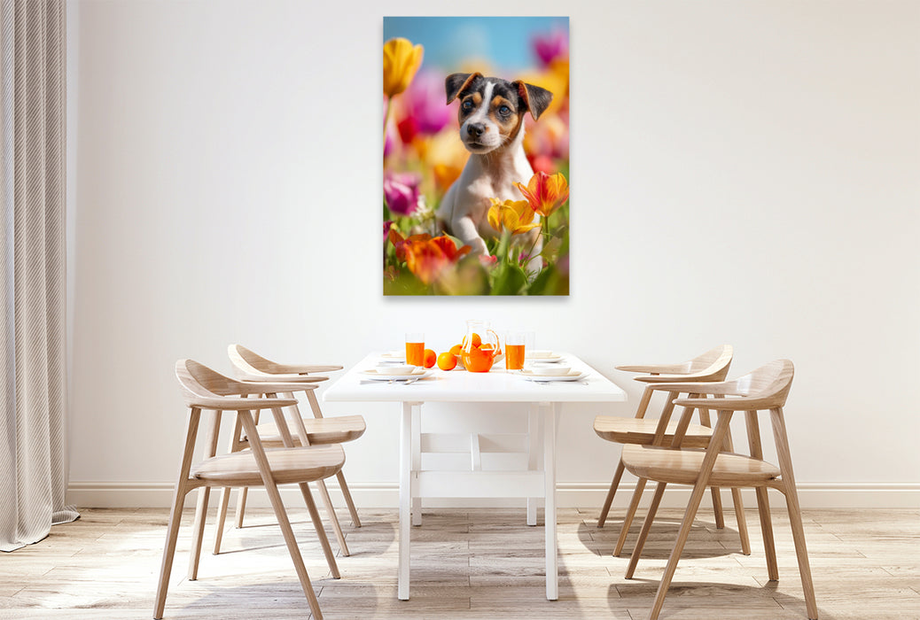 Premium Textil-Leinwand Tulpen sind toll… zum Reinbeißen!