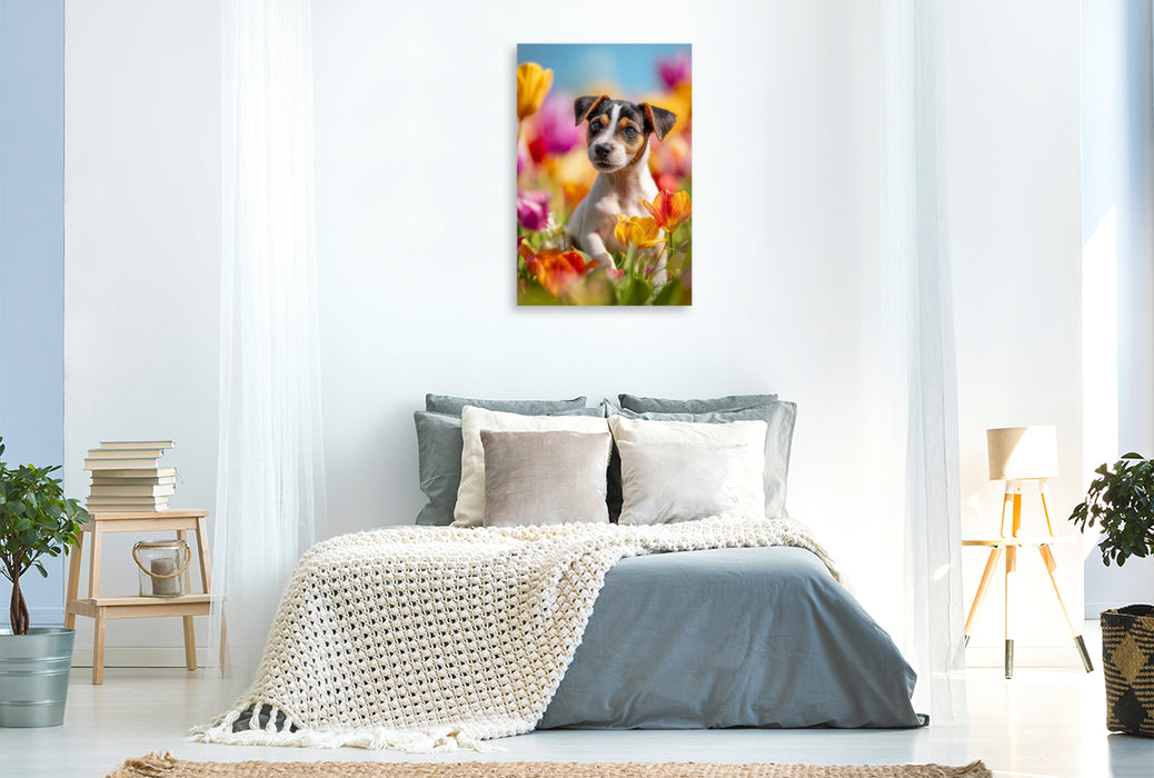 Premium Textil-Leinwand Tulpen sind toll… zum Reinbeißen!