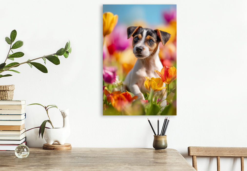 Premium Textil-Leinwand Tulpen sind toll… zum Reinbeißen!