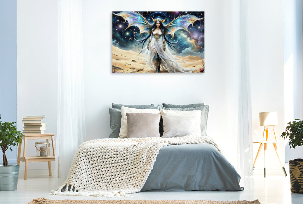 Premium Textil-Leinwand Nomaden Prinzessin
