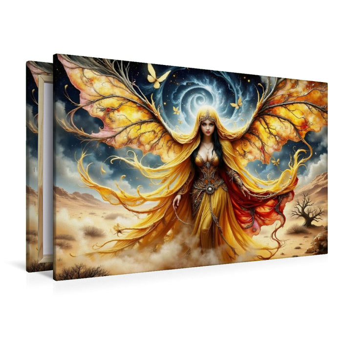 Premium Textil-Leinwand Ein Motiv aus dem Kalender Seele der Wüste - Wüste wo die Stille Gestalt annimmt