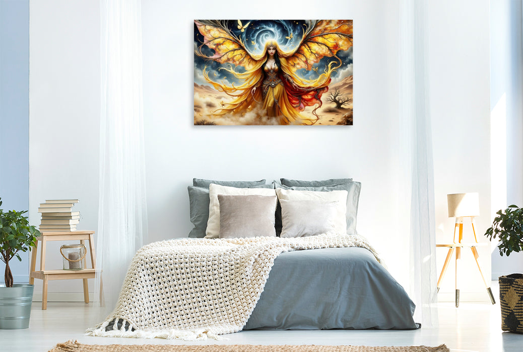 Premium Textil-Leinwand Ein Motiv aus dem Kalender Seele der Wüste - Wüste wo die Stille Gestalt annimmt